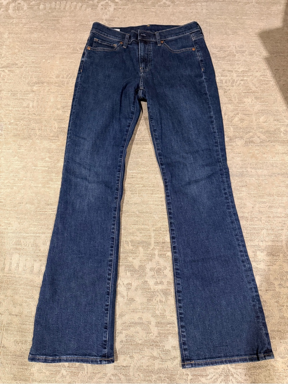GAP Women's Dark Indigo Mid-Rise Bootcut Jeans